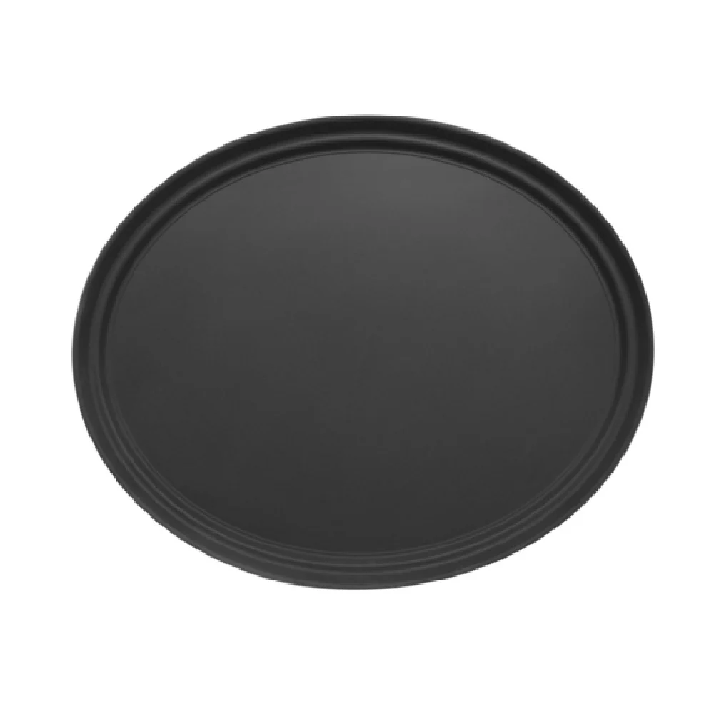 Admiral Craft NST-2227BK/OVAL 27 Inch Oval Non-Skid Serving Tray Fiberglass Black