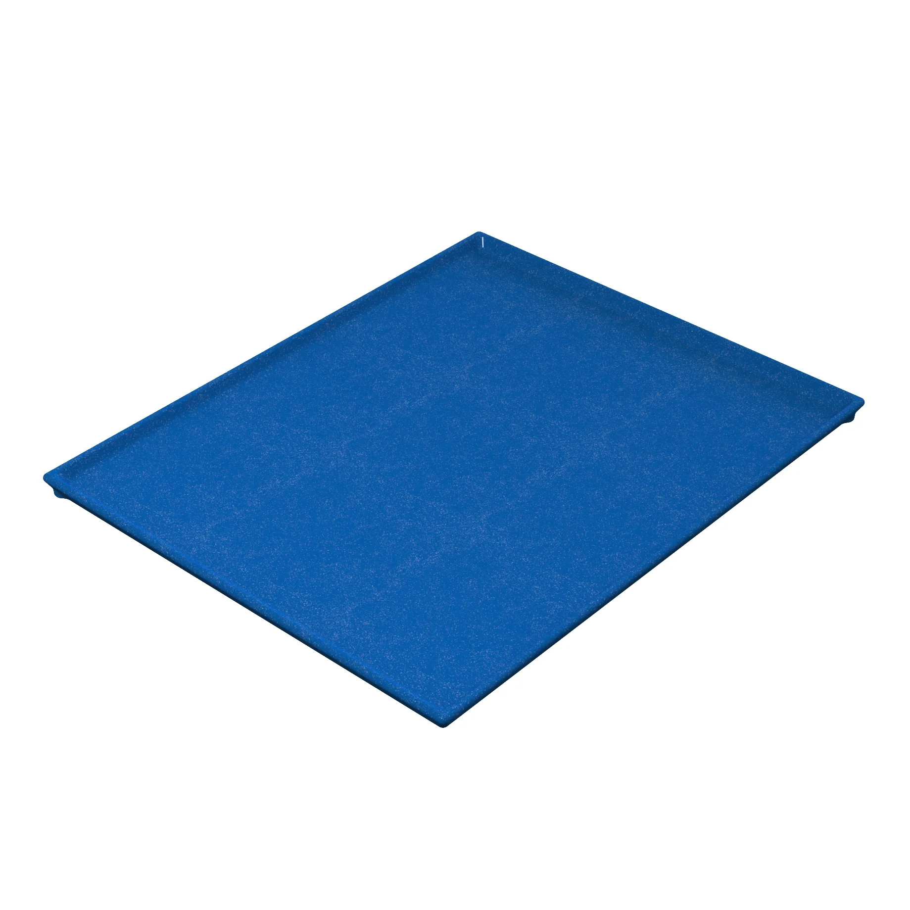 Tablecraft CW2112BS 12-7/8 Inch Cooling Plate Serving Tray Cold Holding Aluminum Blue Speckle Finish