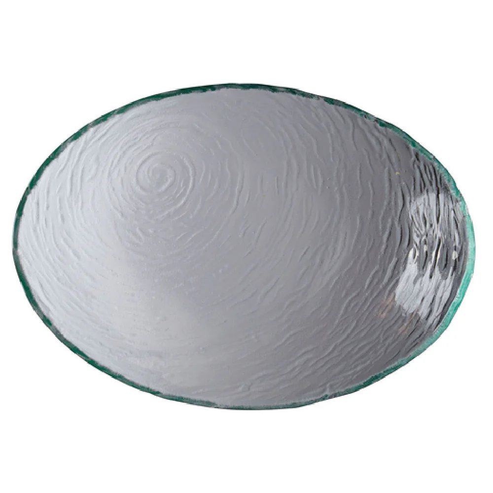 Steelite 6512G377 19 Oz Clear Oval Bowl Scape Glass 11 to 12 Inch
