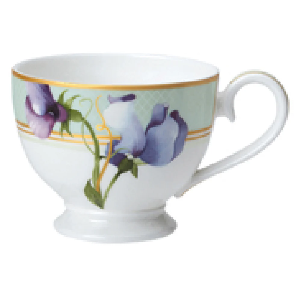 Steelite 82106AND0106 8.0 Oz Footed Tea Cup Bone China Trellis Design