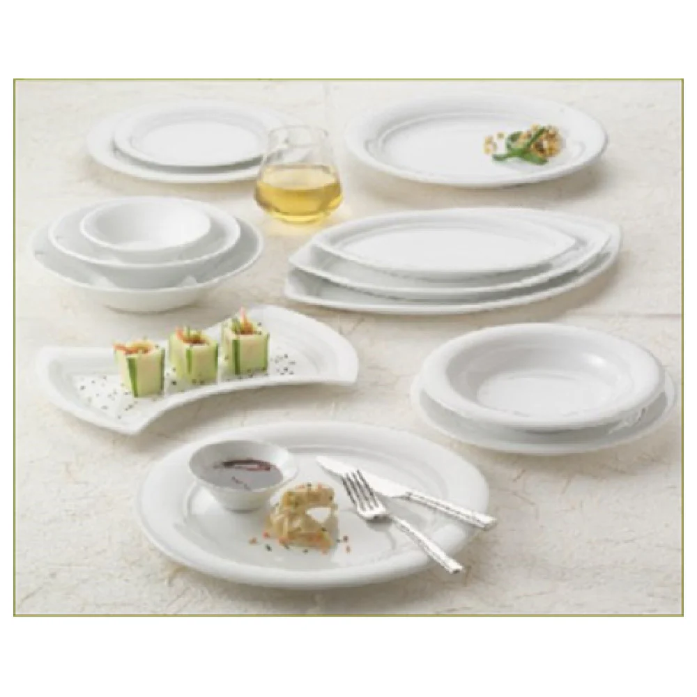 Libbey 911194009 12 Inch Platter Rimmed Oval to Polished Foot Porcelain White Libbey 911194009 12 Inch Platter Rimmed Oval to Polished Foot Porcelain White