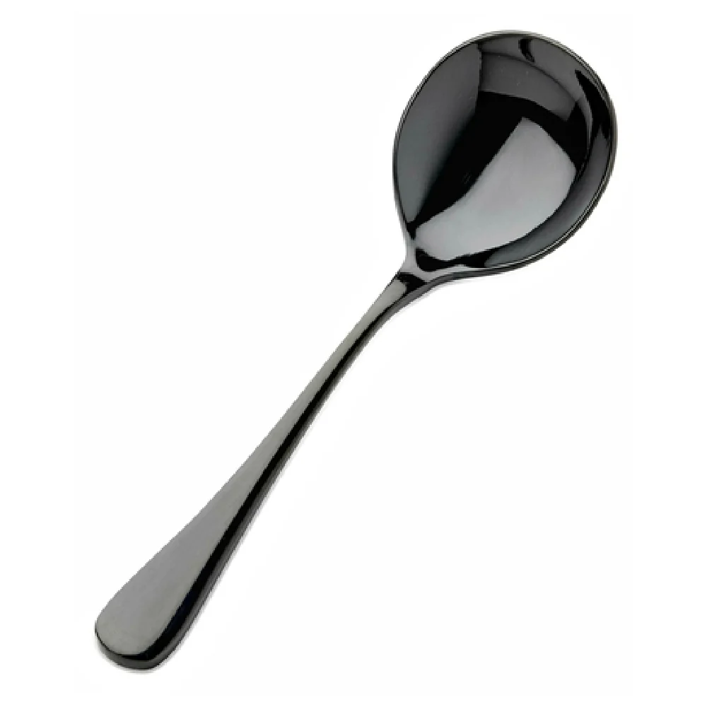 Bon Chef S4001B 6-3/8 Inch Bouillon Spoon Black Stainless Steel