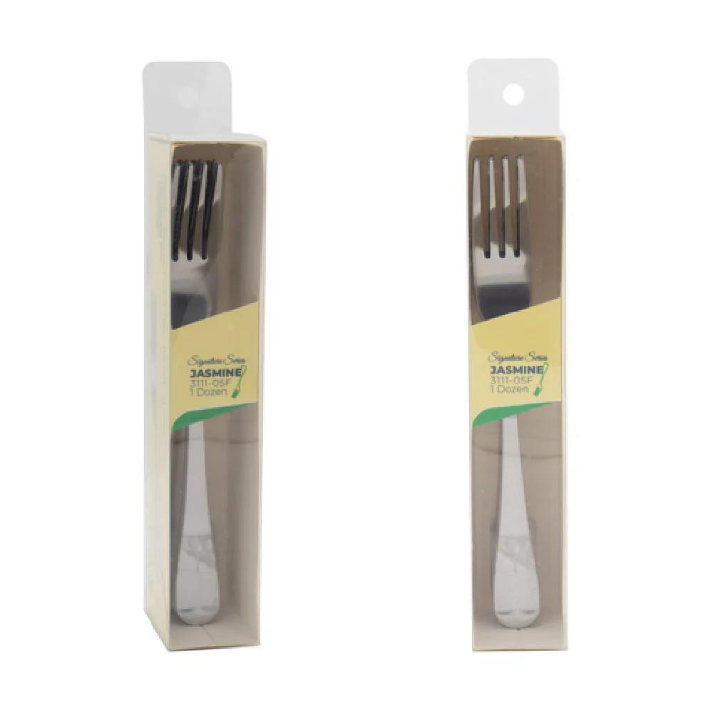 CAC China 3111-05F 7-1/2 Inch Jasmine CPK Dinner Fork Heavy Weight 18/0 Stainless Steel CAC China 3111-05F 7-1/2 Inch Jasmine CPK Dinner Fork Heavy Weight 18/0 Stainless Steel