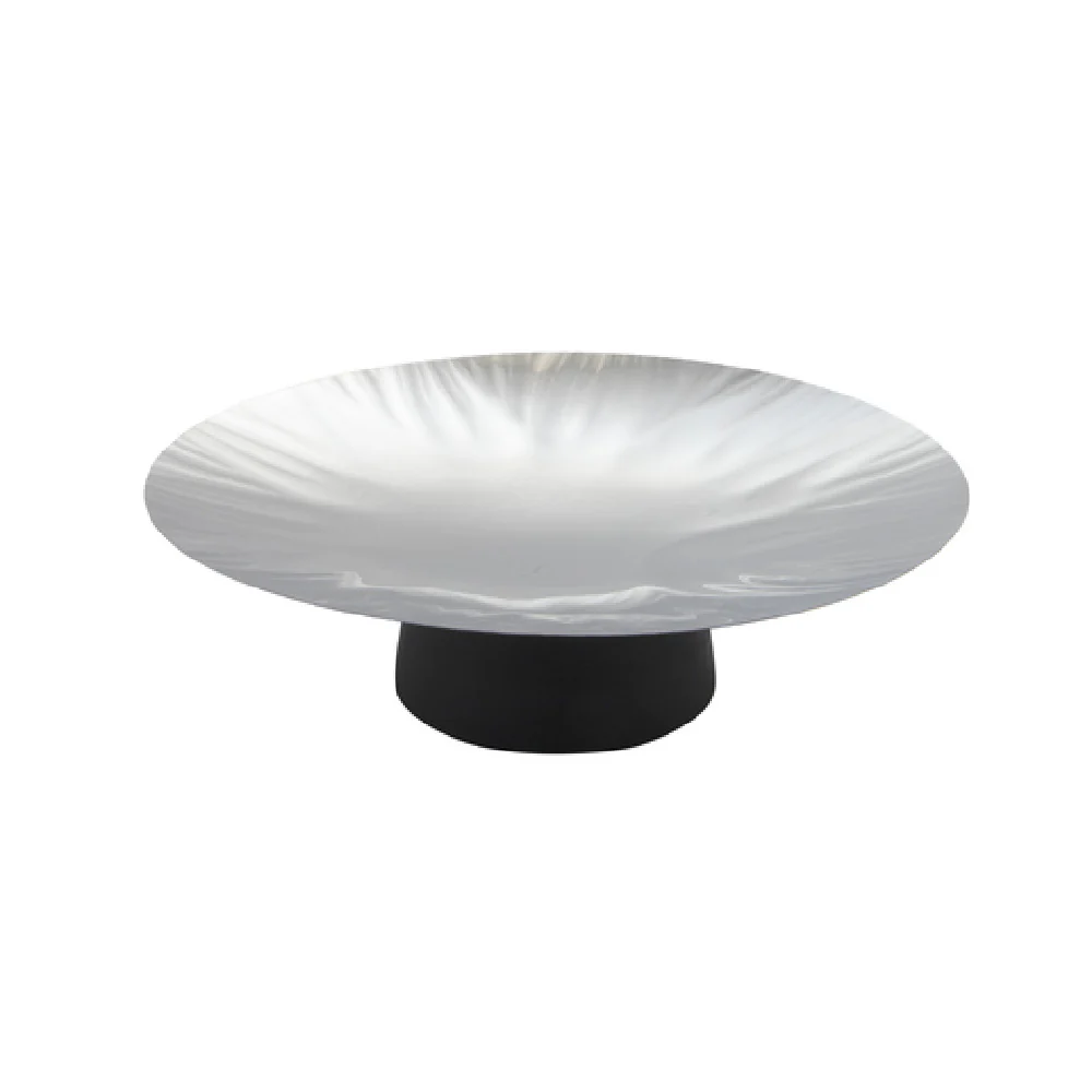 Arc Cardinal FP052 14 Inch Abert Cosmo Platter with Wood Finish Stainless Steel Arc Cardinal FP052 14 Inch Abert Cosmo Platter with Wood Finish Stainless Steel