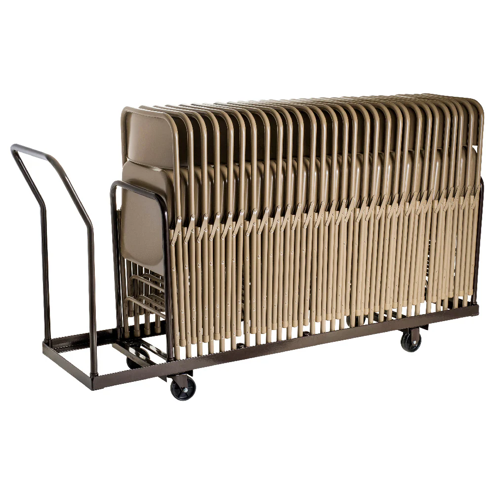 National Public Seating DY-35 19 Inch Dolly Truck Vertical Storage Heavy Duty Steel