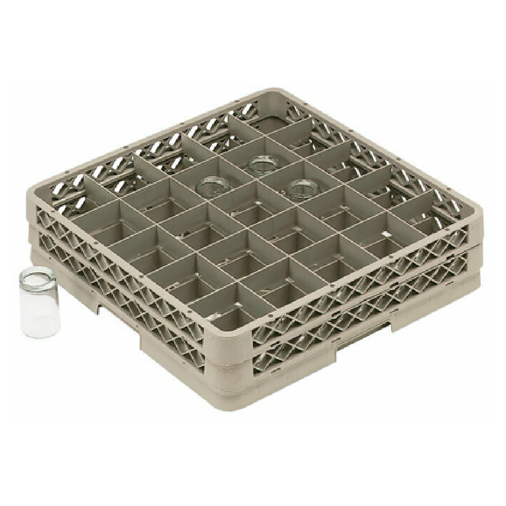 Vollrath TR13BB-44 19 Inch Traex Full Size Low Profile Glass Rack Beige with Extenders Vollrath TR13BB-44 19 Inch Traex Full Size Low Profile Glass Rack Beige with Extenders