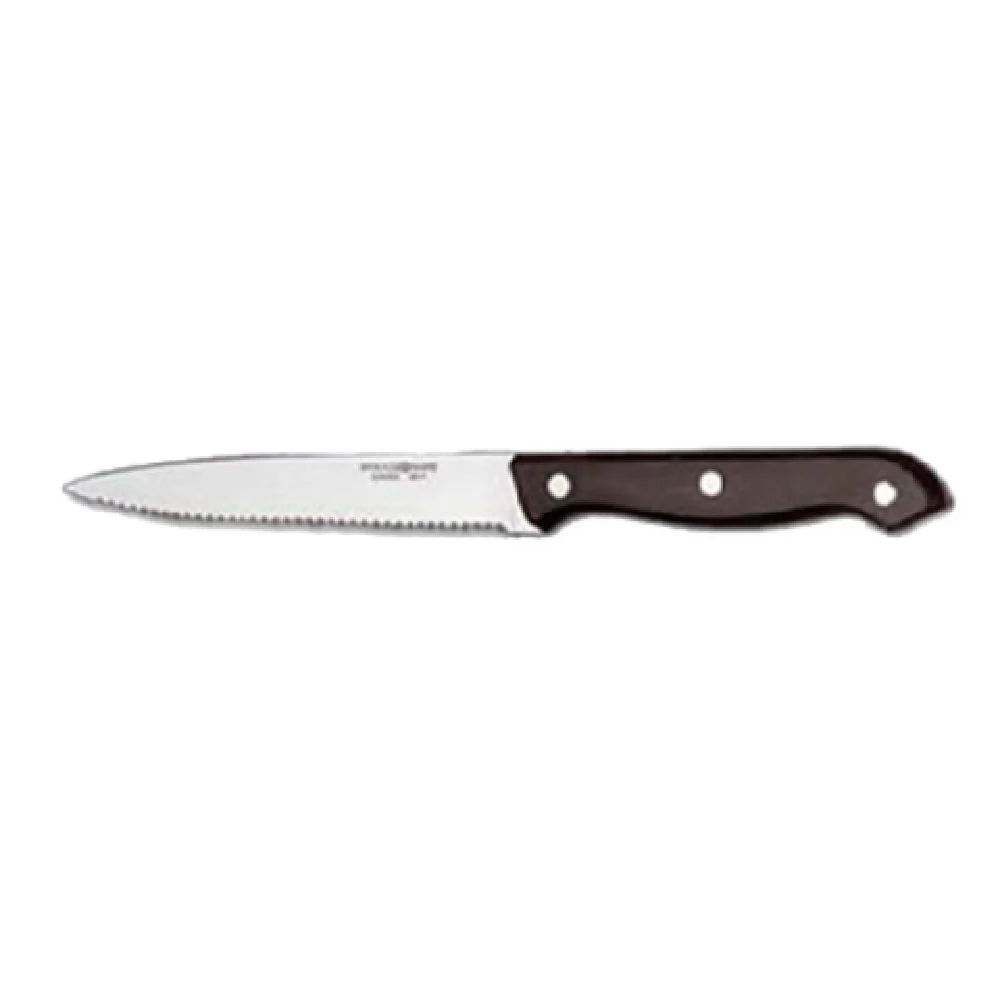 Libbey 201 2632 9-1/4 Inch Black Bakelite Steak Knife 18/0 Stainless Steel Libbey 201 2632 9-1/4 Inch Black Bakelite Steak Knife 18/0 Stainless Steel