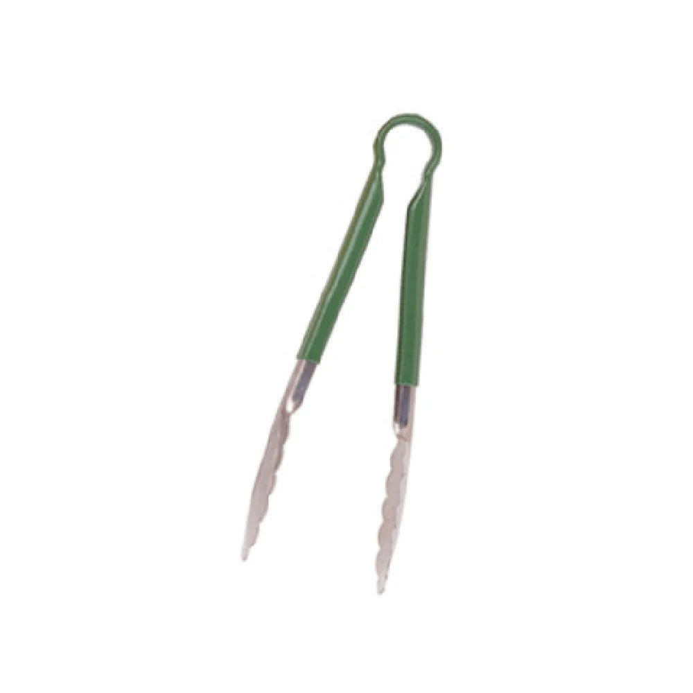 Crestware CG10G 10 Inch Vegetable Tongs Color Coated Cool Grip Green Stainless Steel Crestware CG10G 10 Inch Vegetable Tongs Color Coated Cool Grip Green Stainless Steel