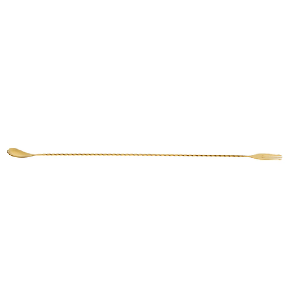 Mercer Culinary M37017GD 19-5/8 Inch Bar Spoon with Twisted Stem Gold Plated Stainless Steel Mercer Culinary M37017GD 19-5/8 Inch Bar Spoon with Twisted Stem Gold Plated Stainless Steel