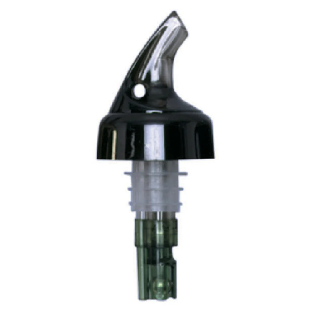 Spill-Stop 386-26 Posi-Por 1-1/4 Oz Liquor Pourer Plastic Smoke with Black Collar