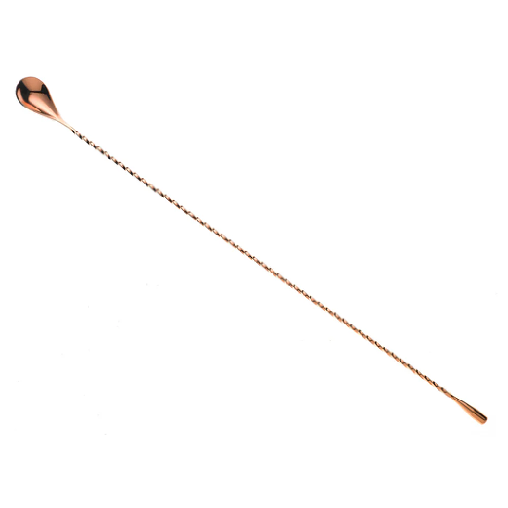 Mercer Culinary M37014CP 19-5/8 Inch Bar Spoon Weighted Teardrop End Stainless Steel Copper Plated Mercer Culinary M37014CP 19-5/8 Inch Bar Spoon Weighted Teardrop End Stainless Steel Copper Plated