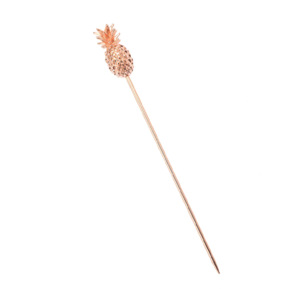 Mercer Culinary M37181CP 4-3/8 Inch Pineapple Top Metal Skewers Copper Plated Finish Mercer Culinary M37181CP 4-3/8 Inch Pineapple Top Metal Skewers Copper Plated Finish