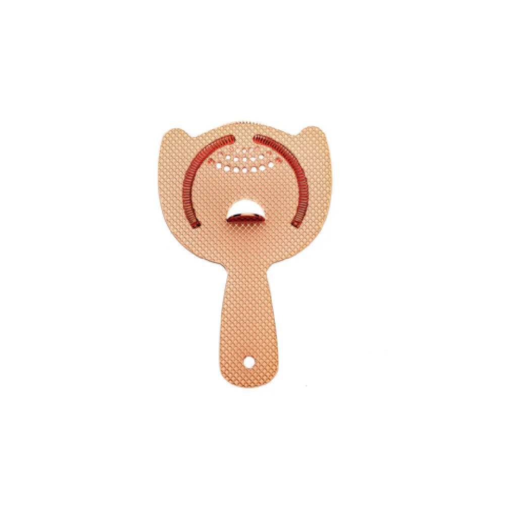 Mercer Culinary M37203CP 6 Inch Bar Strainer Heavy Duty Stainless Steel Copper Plated Finish Mercer Culinary M37203CP 6 Inch Bar Strainer Heavy Duty Stainless Steel Copper Plated Finish