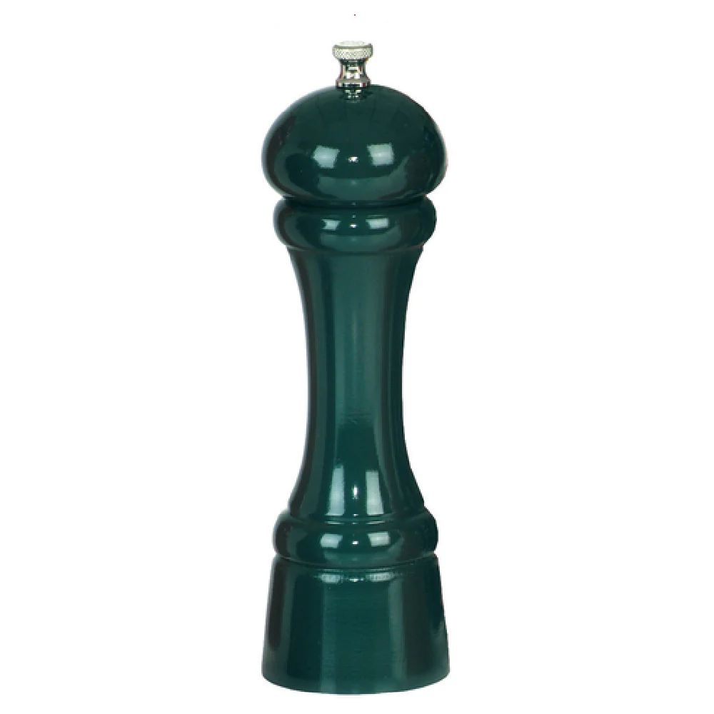 Chef Specialties 08851 Pepper Mill 8 Inch Wood with Tempered Stainless Steel Gear Forest Green Chef Specialties 08851 Pepper Mill 8 Inch Wood with Tempered Stainless Steel Gear Forest Green