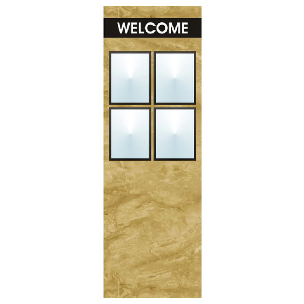 Hubert 12067 Menu Board 4-pocket Floor Stand