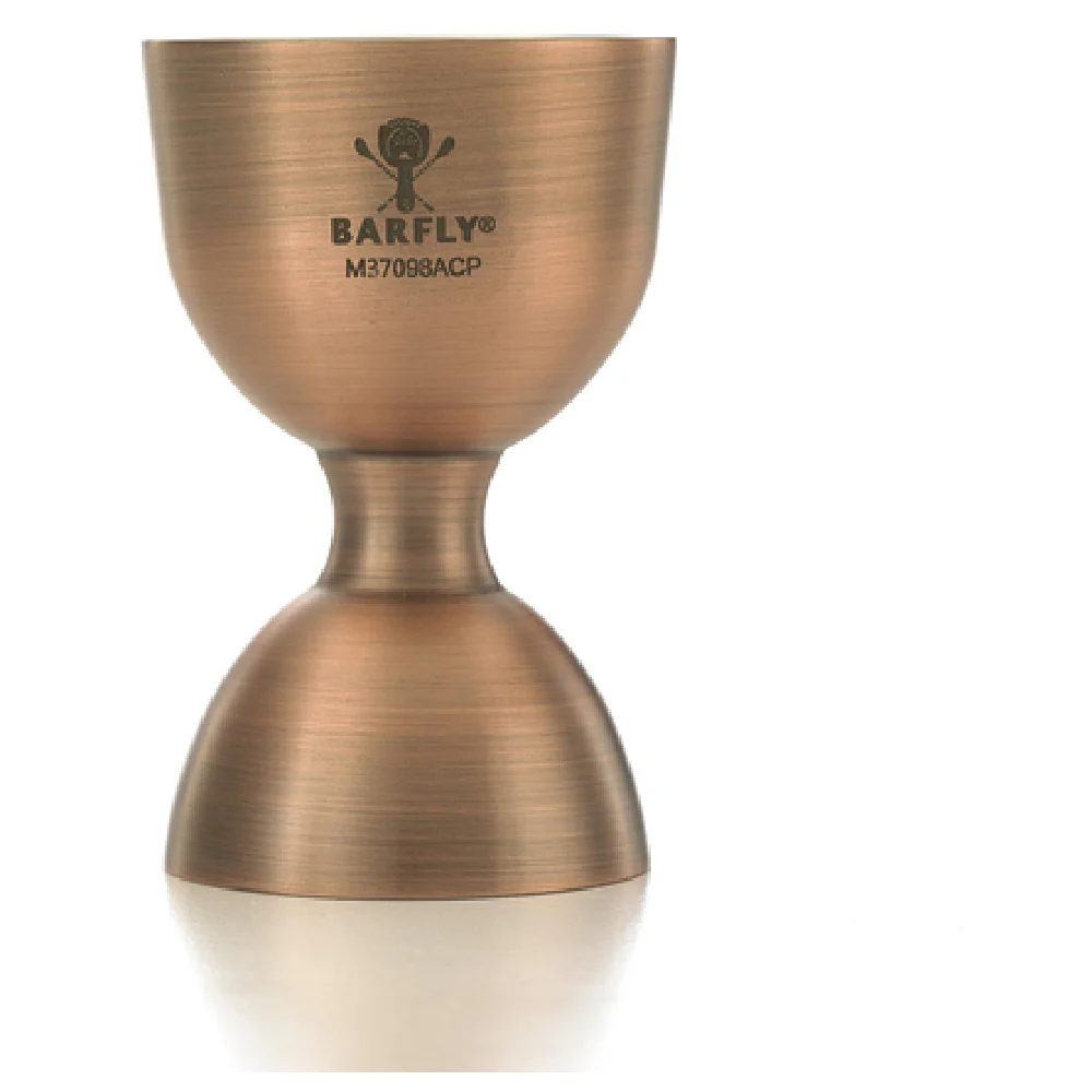Mercer Culinary M37098ACP 25 to 50 ml Heavy Duty Jigger Stainless Steel Antique Copper Mercer Culinary M37098ACP 25 to 50 ml Heavy Duty Jigger Stainless Steel Antique Copper