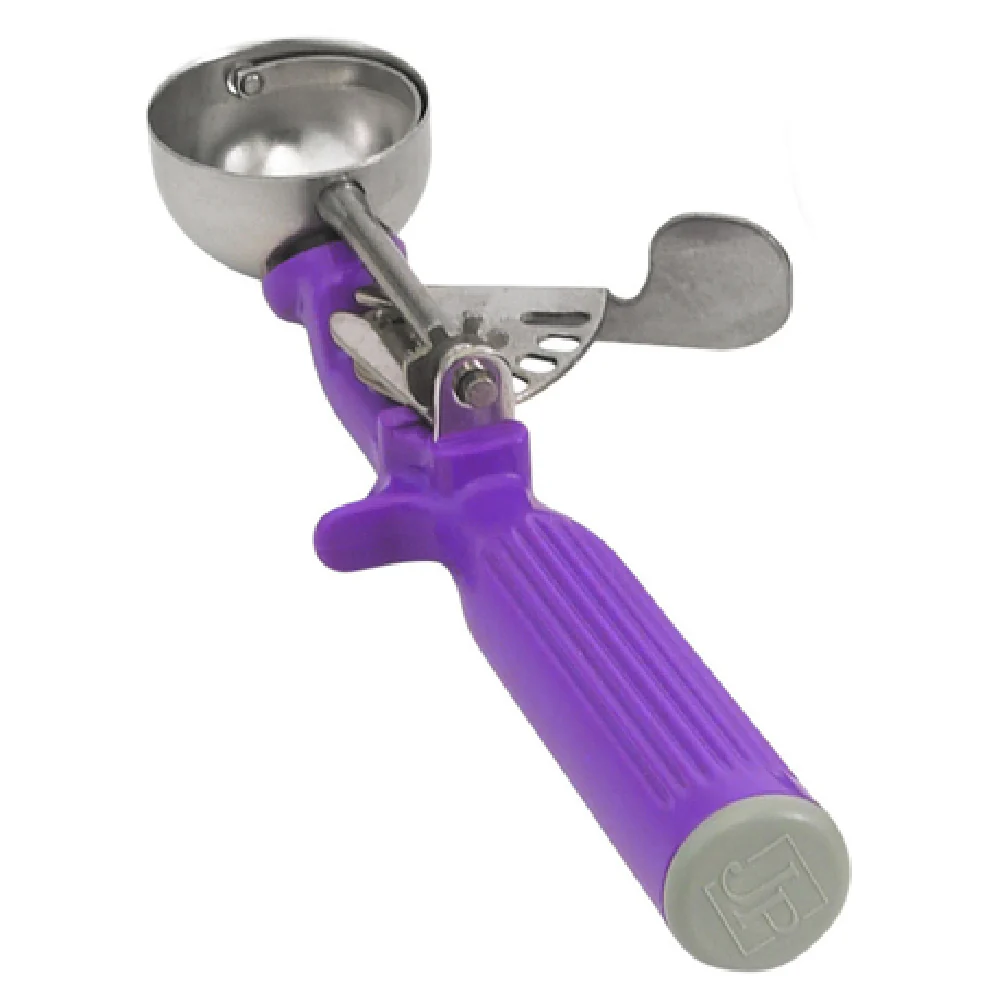 Vollrath 47147 3/4 Oz Disher Round Bowl Size 40 Purple Plastic Handle Stainless Steel Vollrath 47147 3/4 Oz Disher Round Bowl Size 40 Purple Plastic Handle Stainless Steel