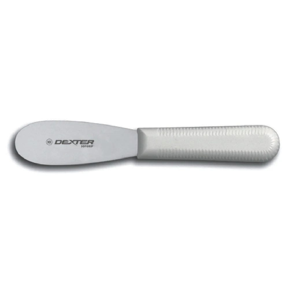 Dexter Russell SG173PCP 3-1/2 Inch Sandwich Spreader High Carbon Steel Stain Free Non Slip Handle White