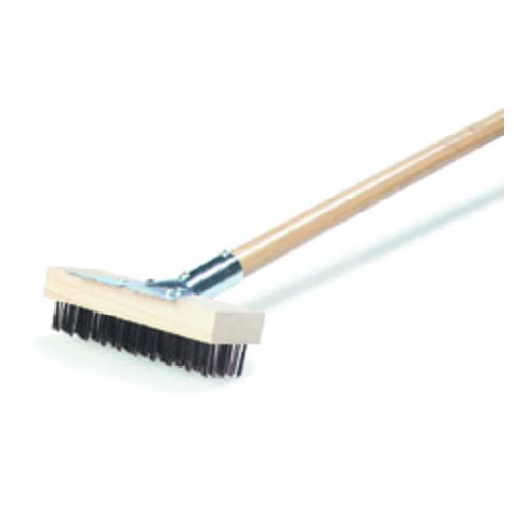 Carlisle 36372500 30 Inch Oven/Grill Brush with Wooden Handle and Stainless Steel Bristles