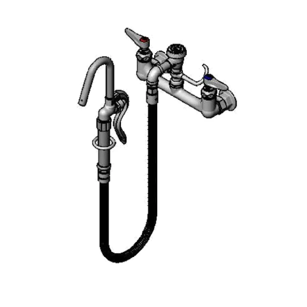 T&S Brass B-0610-36H Pot & Kettle Filler Faucet Wall Mount Mixing Faucet With 8