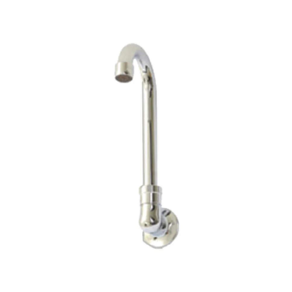 Eagle 312162 Splash-mount Gooseneck Faucet Stainless Steel for Knee Foot Valve