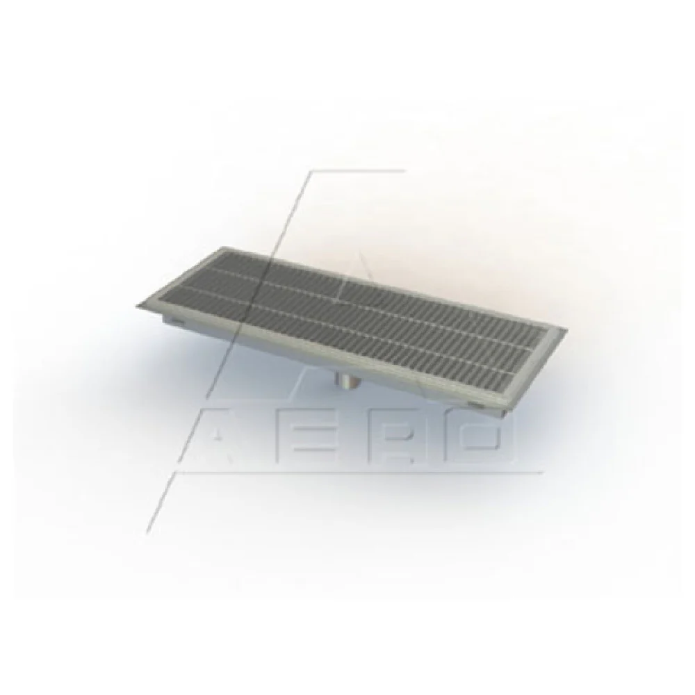 AERO Manufacturing FT-1266 66 Inch Floor Trough Stainless Steel Grating with Pitch