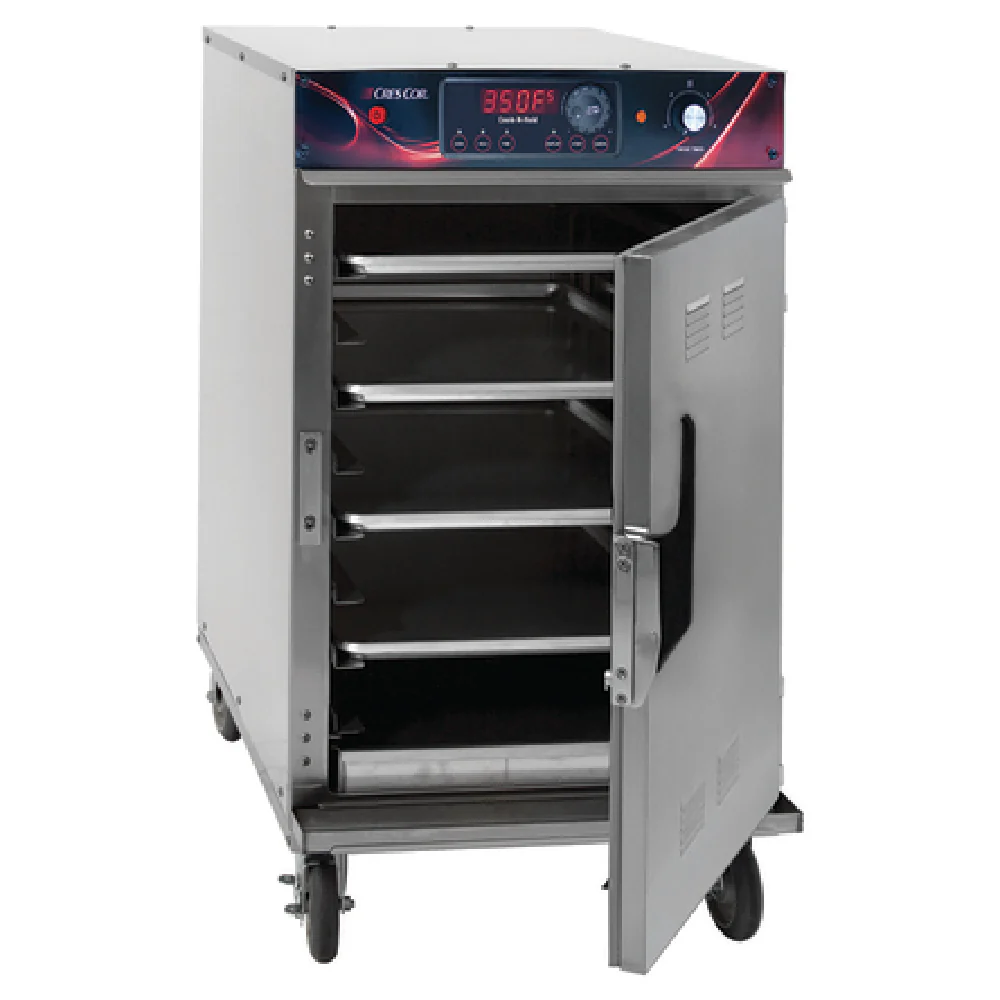 Cres Cor 1000CHSKSPLITDE 23 Inch Cook-N-Hold Low Temp Smoker Cabinet with Insulated Construction Mobile