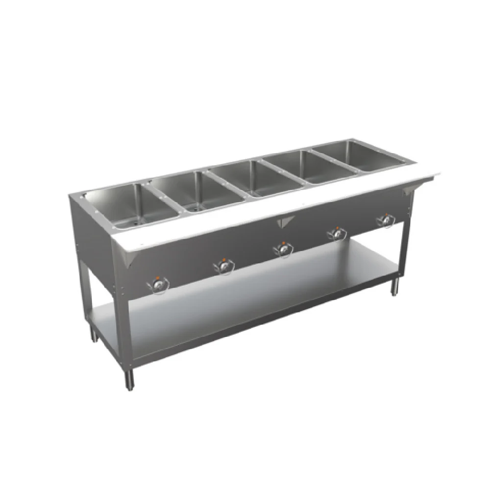 BK Resources ST-SW-5 Electric Steam Table 5-pan Sealed Well Design Stainless Steel
