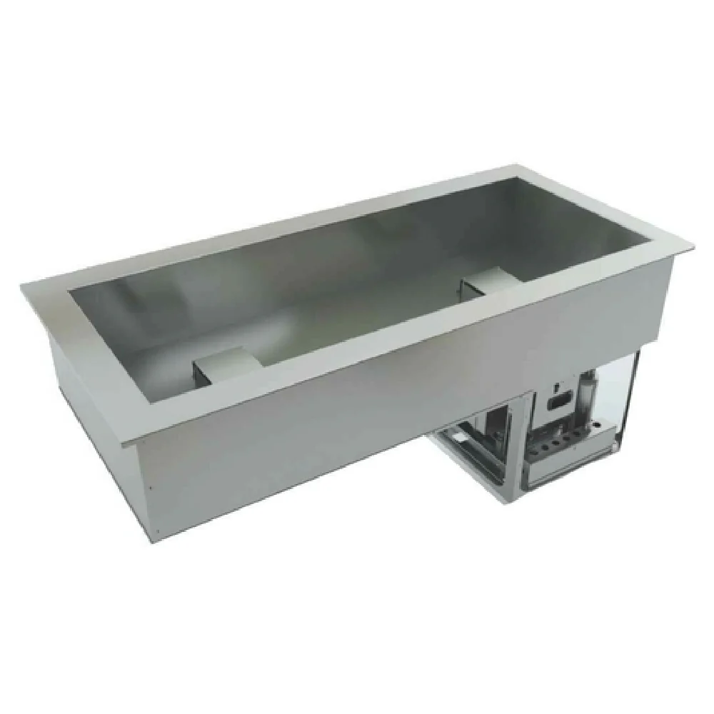 Low Temp Industries DI-2063TA-SP3 70 Inch Sloped Drop-in Cold Food Well Stainless Steel - Refrigerated Low Temp Industries DI-2063TA-SP3 70 Inch Sloped Drop-in Cold Food Well Stainless Steel - Refrigerated