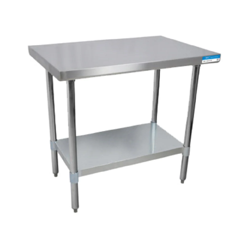 BK Resources VTT-7230 72 Inch 18 Gauge Stainless Steel Work Table with Undershelf