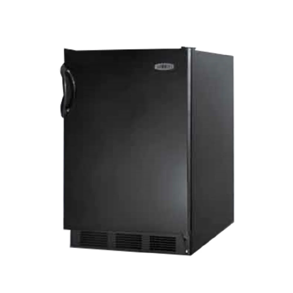 Summit FF6BKBI7 24 Inch Undercounter Refrigerator 5.5 Cu Ft Black Finish Summit FF6BKBI7 24 Inch Undercounter Refrigerator 5.5 Cu Ft Black Finish