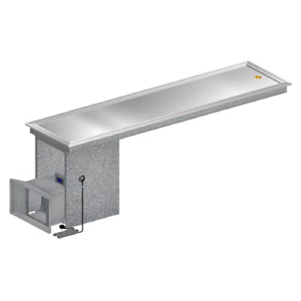 Randell RFT-6 82 Inch Drop-In Frost Top Refrigerated Stainless Steel with 6 Pan Capacity