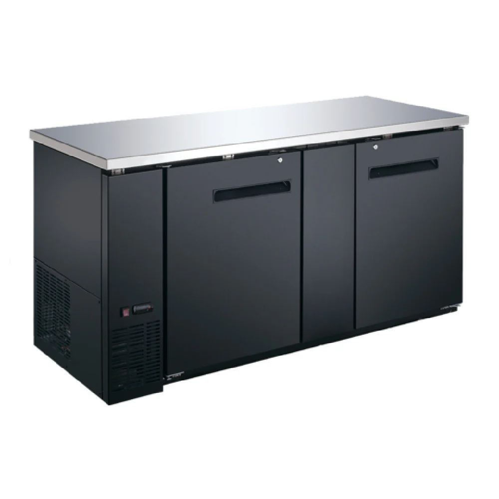 Admiral Craft USBB-6928 69 Inch U-STAR Back Bar Cooler 23.3 Cu.ft. with Doors