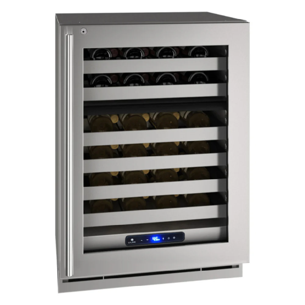 U-Line Corporation UHWD524-SG41A 24 Inch Refrigerator Wine Stainless Steel 5.1 Cu Ft
