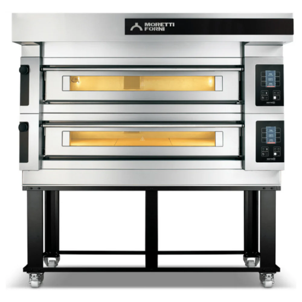 Moretti Forni S140E2 55 Inch Electric Deck-Type Pizza Oven with 8 14 Inch Pizzas Moretti Forni S140E2 55 Inch Electric Deck-Type Pizza Oven with 8 14 Inch Pizzas