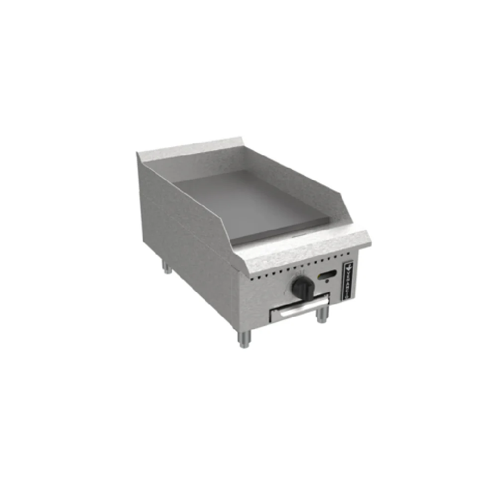 Venancio PGM15G-CT_NAT 15 Inch Prime Griddle Gas Stainless Steel with Grease Tray 30000 BTU Venancio PGM15G-CT_NAT 15 Inch Prime Griddle Gas Stainless Steel with Grease Tray 30000 BTU