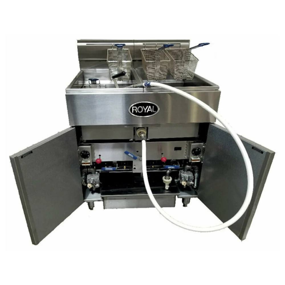 Royal Range Of California RFT-75-2-CM_NAT Multivat Fryer Battery Gas Floor Model