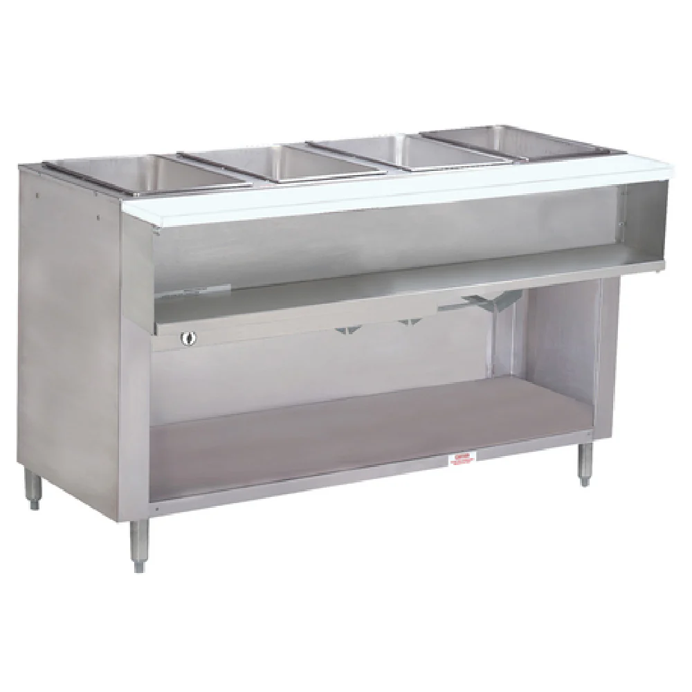 Advance Tabco WB-4G-NAT-BS 62-7/16 Inch Water Bath Hot Food Table Gas 25000 BTU