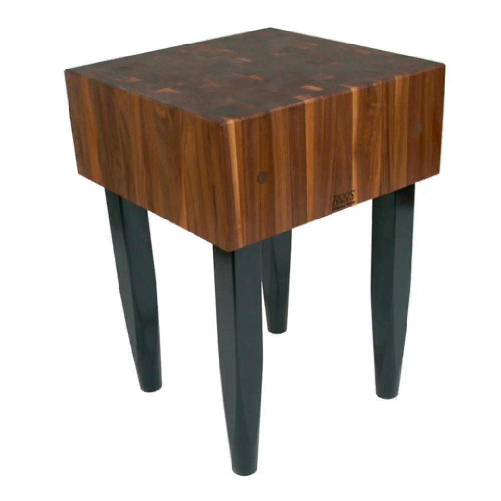 John Boos WAL-PCA5 30 Inch Butcher Block 10 Inch Thick End Grain American Black Walnut Oil Finish