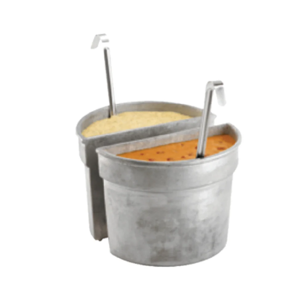 Tablecraft CW1312HGNS 5 Quart Bain Marie Soup Bowl with Duracoat Aluminum Hunter Green Tablecraft CW1312HGNS 5 Quart Bain Marie Soup Bowl with Duracoat Aluminum Hunter Green
