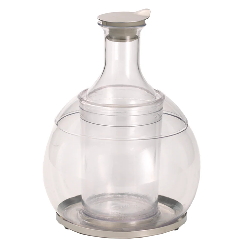 GET Enterprises 3157060 8-7/10 Inch Clear Beverage Tub Set with Carafe and Lid