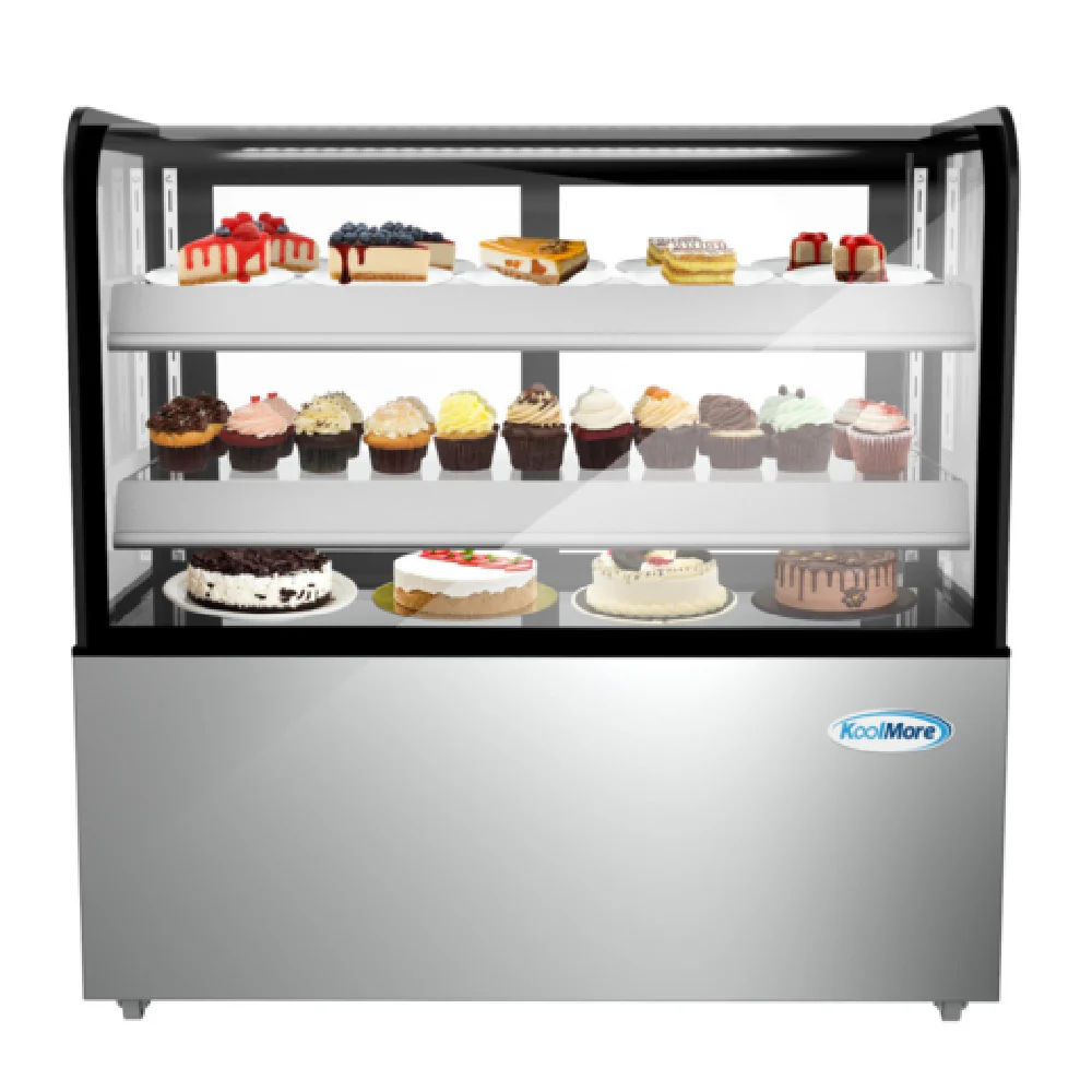 Koolmore CDHF-14C 48 Inch Refrigerated Bakery Display Case 13 cu ft Stainless Steel with LED Lighting Koolmore CDHF-14C 48 Inch Refrigerated Bakery Display Case 13 cu ft Stainless Steel with LED Lighting