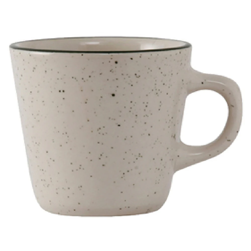 Tuxton TES-001 Cup 7 Oz Ceramic Narrow Rim Microwave Safe Case