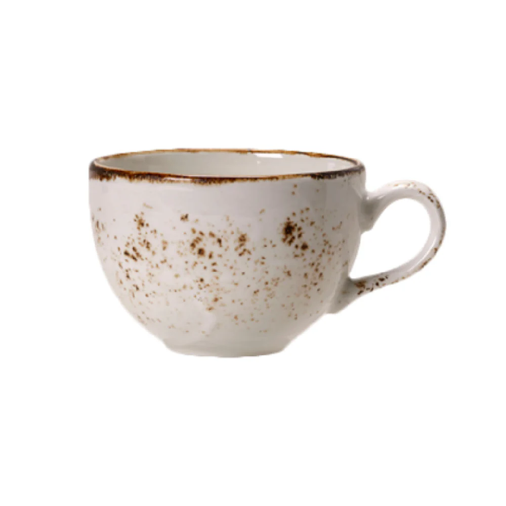 Steelite 11550152 12 oz Low Cup White Alumina Vitrified - 3 Dozen Cases
