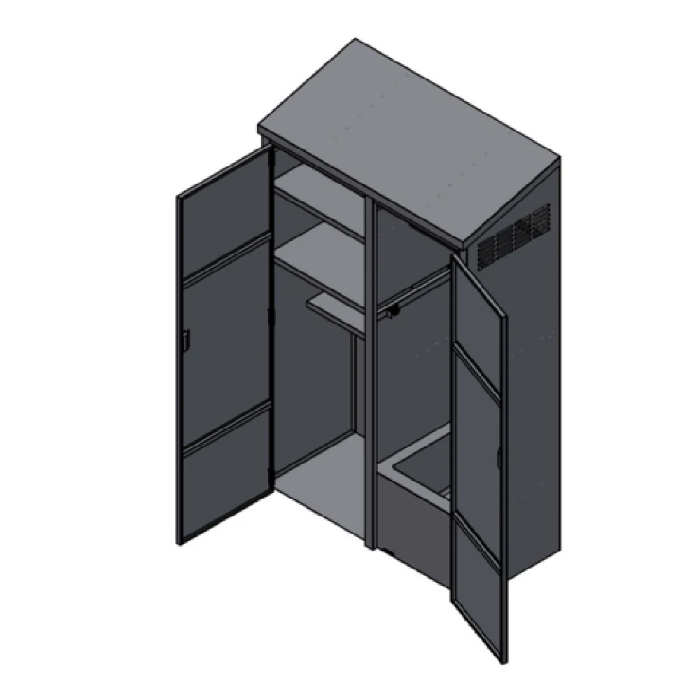 Winholt STCT-HD2450.5H84-MPS-ST-KT 24 Inch Mop Sink Cabinet with 4 Shelves Stainless Steel
