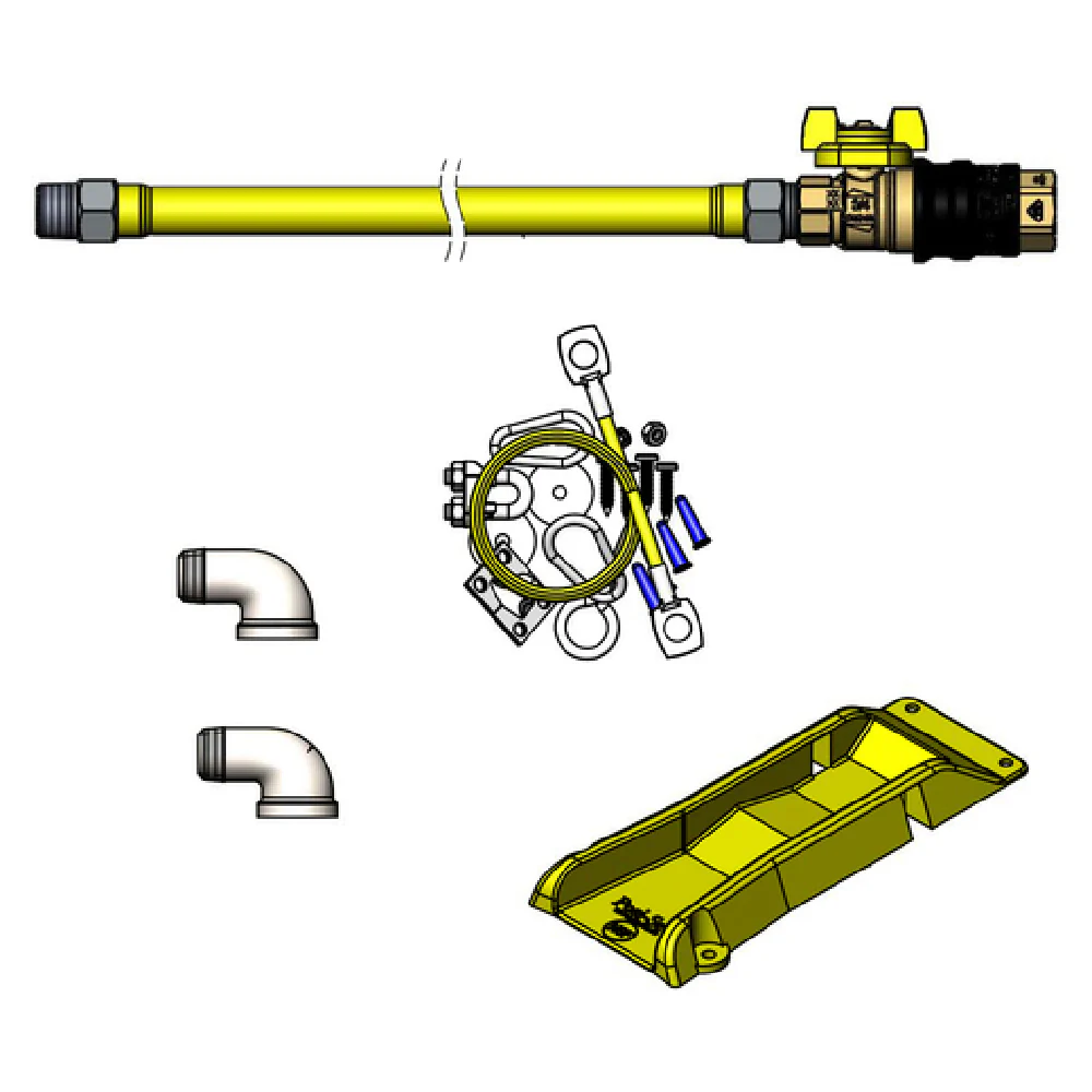 T&S Brass HG-4D-48G-K-PS Safe-T-Link Gas Connector Hose 3/4