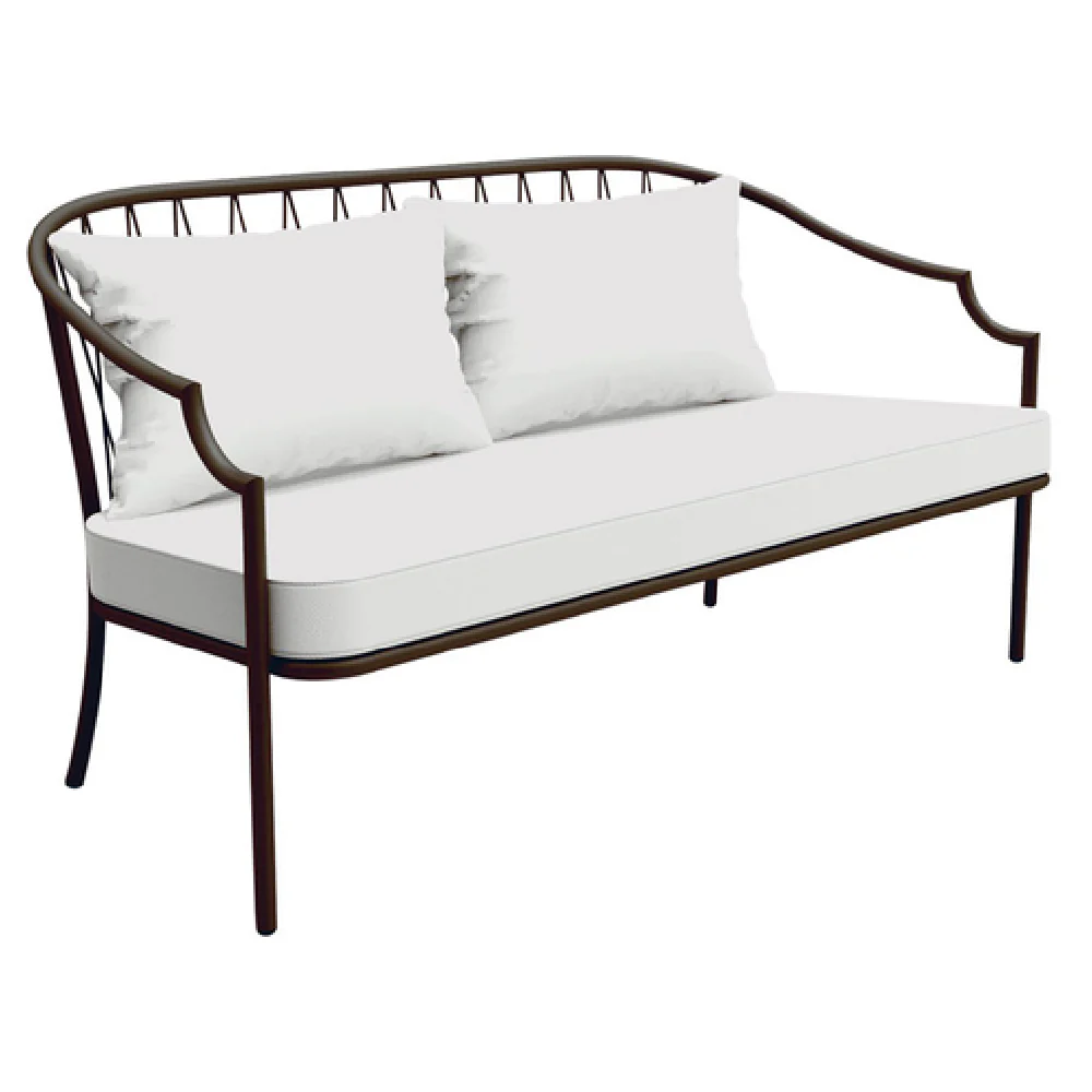 emuamericas, llc 1205 61 Inch Indoor Outdoor Loveseat Steel Frame Diamond Back emuamericas, llc 1205 61 Inch Indoor Outdoor Loveseat Steel Frame Diamond Back