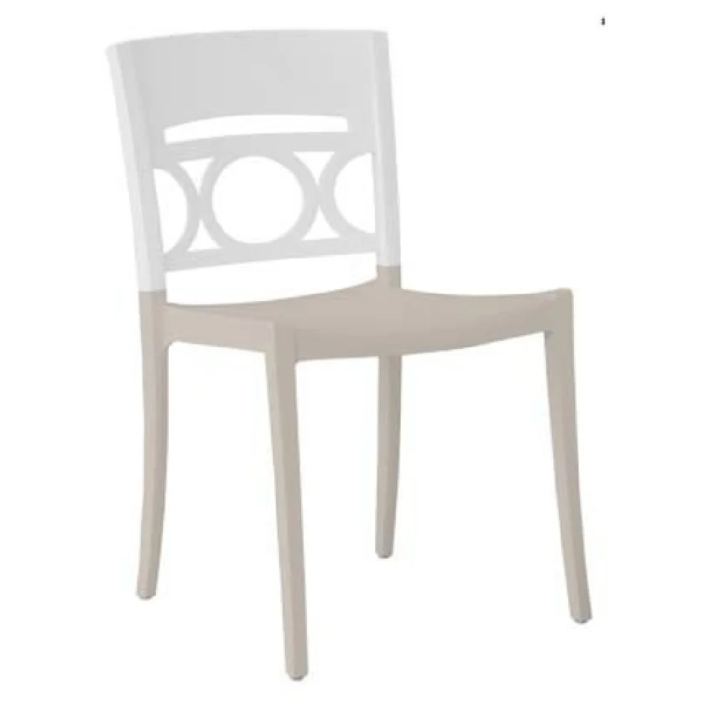 Grosfillex US656096 19 Inch Ombre Stacking Outdoor Side Chair Resin Construction