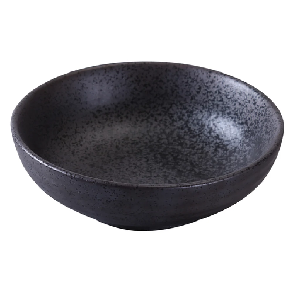 Yanco DB-3006 9 Oz Black Salad Bowl Round Porcelain Dishwasher Safe 3 Dozen Cases