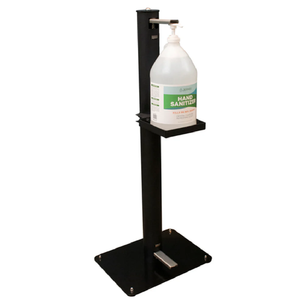 BK Resources FPSS-38 15 Inch Floor Stand Touch-free Hand Sanitizer Dispenser Stainless Steel
